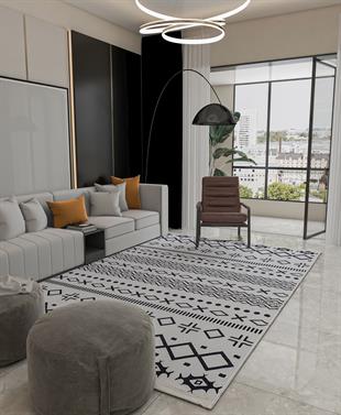 Allmode Dijital Baskılı Halı Modern Koleksiyon MVHy.610