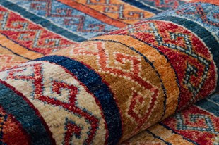 Afganistan Üretim Tamamen Yün El Dokuma Halı Ölçü;150 x 197