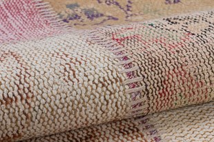 Modern El Dokuma Patchwork Halı Vintage Detaylı Ölçü;120x180