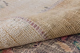 Modern El Dokuma Patchwork Halı Vintage Detaylı Ölçü;120x180