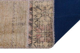 Modern El Dokuma Patchwork Halı Vintage Detaylı Ölçü;120x180