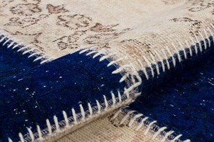 Modern El Dokuma Patchwork Halı Bej Ölçü;170 x 240