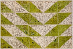 Modern El Dokuma Patchwork Halı Multi Ölçü;170 x 256