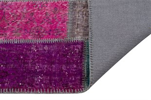 Modern El Dokuma Patchwork Halı Multi Ölçü;95 x 197