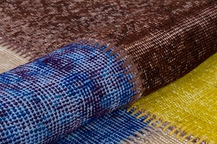 Modern El Dokuma Patchwork Halı Multi Ölçü;230 x 230