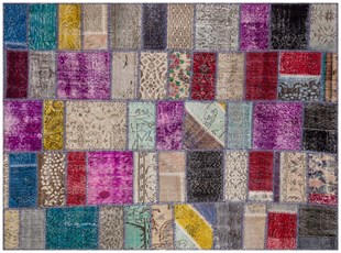 Modern El Dokuma Patchwork Halı Multi Ölçü;170 x 235