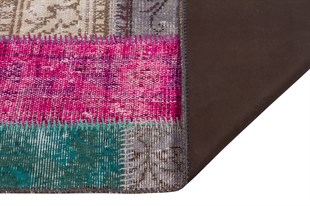Modern El Dokuma Patchwork Halı Multi Ölçü;90 x 500