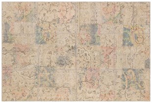 Modern El Dokuma Patchwork Halı Pembe Ölçü;116 x 170