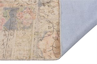 Modern El Dokuma Patchwork Halı Pembe Ölçü;116 x 170