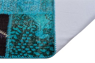 Modern El Dokuma Patchwork Halı Pembe Ölçü;160 x 220