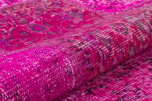 Modern El Dokuma Patchwork Halı Pembe Ölçü;170 x 240