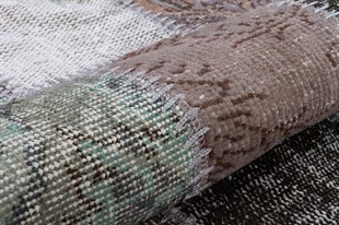 Modern El Dokuma Patchwork Halı Renkli Ölçü;170 x 236