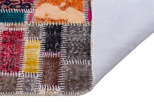 Modern El Dokuma Patchwork Halı Renkli Ölçü;160 x 230
