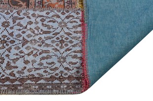 Modern El Dokuma Patchwork Halı Renkli Ölçü;170 x 240