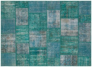 Modern El Dokuma Patchwork Halı Renkli Ölçü;160 x 220