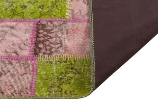 Modern El Dokuma Patchwork Halı Renkli Ölçü;115 x 175