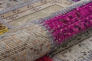 Modern El Dokuma Patchwork Halı Renkli Ölçü;155 x 230