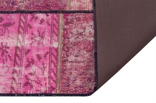 Modern El Dokuma Patchwork Halı Renkli Ölçü;134 x 208