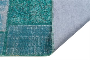 Modern El Dokuma Patchwork Halı Renkli Ölçü;160 x 220