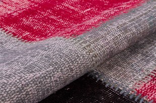 Modern El Dokuma Patchwork Halı Turkuaz Ölçü;140 x 200