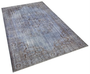 El Dokuma %100 Yün Türk Vintage Halı Yerli Üretim Ölçü;155 x 245