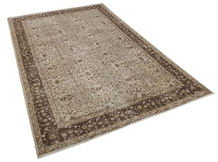 El Dokuma %100 Yün Türk Vintage Halı Yerli Üretim Ölçü;166 x 252
