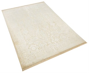 Elysee Serisi El Dokuma Motifli Yün Halı 300 Beyaz/Beyaz