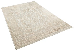 Elysee Serisi El Dokuma Motifli Yün Halı 302 Beyaz/CAMEL