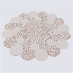 Jüt Kilim Modern Makine Dokuma Yıkanabilir Halı JÜT SİSAL 002