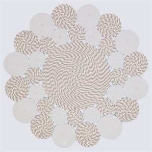 Jüt Kilim Modern Makine Dokuma Yıkanabilir Halı JÜT SİSAL 002