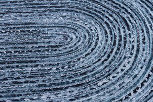 Jüt Kilim Modern Makine Dokuma Oval Halı 