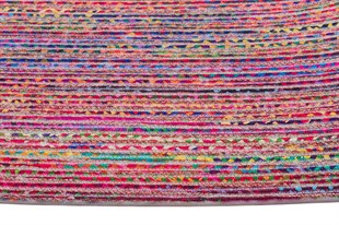 Jüt Kilim Modern Makine Dokuma Oval Halı 