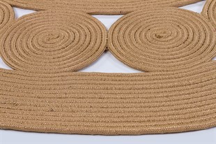 Jüt Kilim Modern Makine Dokuma Yıkanabilir Halı JÜT SİSAL 017