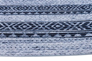 Baskılı Motifli Kilim Yıkanabilir Makine Dokuma JÜT BASKILI OVAL 007