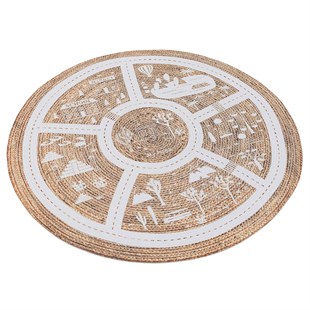 Baskılı Motifli Kilim Yıkanabilir Makine Dokuma JÜT BASKILI 008