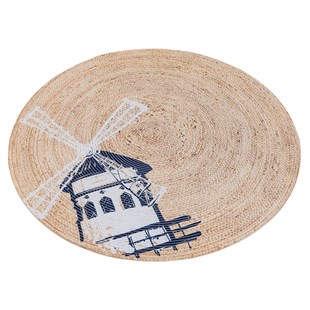 Baskılı Motifli Kilim Yıkanabilir Makine Dokuma JÜT BASKILI 016