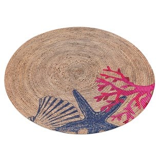 Baskılı Motifli Kilim Yıkanabilir Makine Dokuma JÜT BASKILI 018