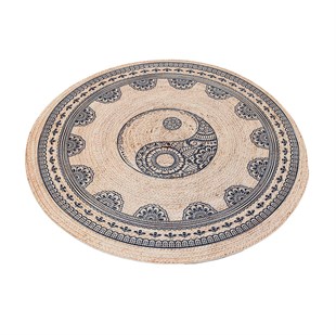 Baskılı Motifli Kilim Yıkanabilir Makine Dokuma JÜT BASKILI 031