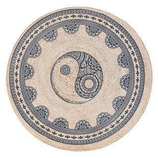 Baskılı Motifli Kilim Yıkanabilir Makine Dokuma JÜT BASKILI 031