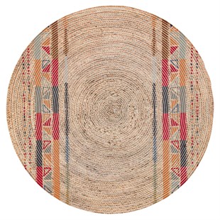 Baskılı Motifli Kilim Yıkanabilir Makine Dokuma JÜT BASKILI 043