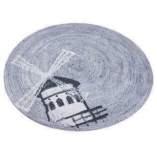 Baskılı Motifli Kilim Yıkanabilir Makine Dokuma JÜT BASKILI 044