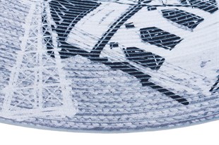 Baskılı Motifli Kilim Yıkanabilir Makine Dokuma JÜT BASKILI 044