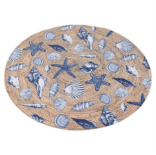 Baskılı Motifli Kilim Yıkanabilir Makine Dokuma JÜT BASKILI 045