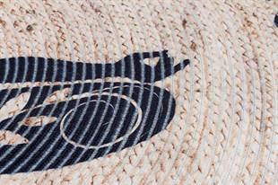 Baskılı Motifli Kilim Yıkanabilir Makine Dokuma JÜT BASKILI 050