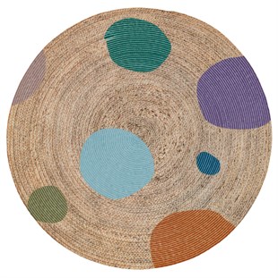 Baskılı Motifli Kilim Yıkanabilir Makine Dokuma JÜT BASKILI 054