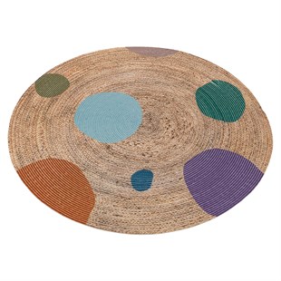 Baskılı Motifli Kilim Yıkanabilir Makine Dokuma JÜT BASKILI 054