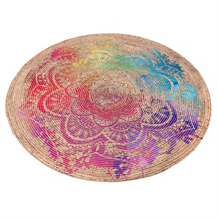 Baskılı Motifli Kilim Yıkanabilir Makine Dokuma JÜT BASKILI 055