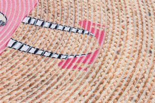 Baskılı Motifli Kilim Yıkanabilir Makine Dokuma JÜT BASKILI 056