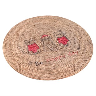 Baskılı Motifli Kilim Yıkanabilir Makine Dokuma JÜT BASKILI 061