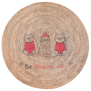 Baskılı Motifli Kilim Yıkanabilir Makine Dokuma JÜT BASKILI 061